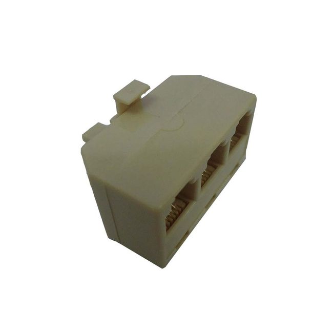 Adaptador telefônico RJ11 3 saídas Kit-Flex