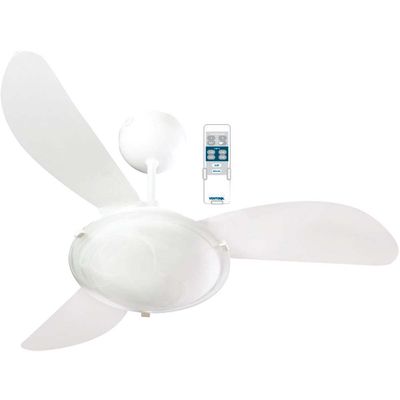 Ventilador-de-teto-220V-com-controle-e-3-pas-Sunny-branco-Ventisol