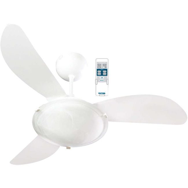 Ventilador-de-teto-220V-com-controle-e-3-pas-Sunny-branco-Ventisol