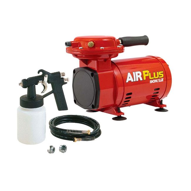 Moto-Compressor-de-ar-MS-23-Air-Plus-com-kit-vermelho-Schulz