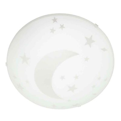 Plafon-de-aco-para-1-lampada-E27-Luna-25cm-bivolt-60W-branco-Bronzearte