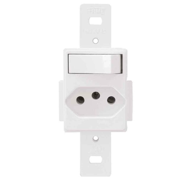 Interruptor-simples-com-tomada-10A-250V-Blanc-Fame