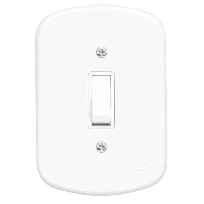 Interruptor simples com placa Blanc Fame