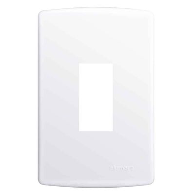 Placa-4x2-com-suporte-para-1-modulo-vertical-branco-Siena-Alumbra