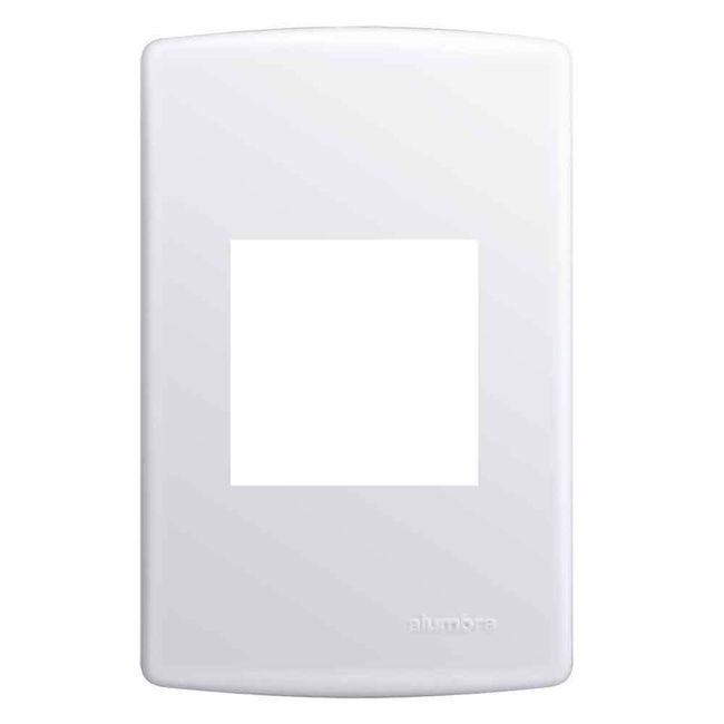 Placa-4x2-com-suporte-para-2-modulos-branco-Siena-Alumbra