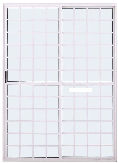 Porta-de-correr-2-folhas-Quadriculada-210x120cm-vidro-liso-Ebel