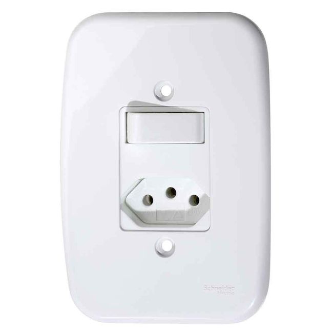 Interruptor-simples-com-tomada-10A-250V-com-placa-Claris-Prime