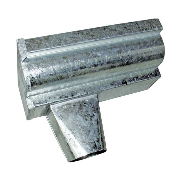 Terminal com bocal galvanizado 28" esquerdo Calhaforte