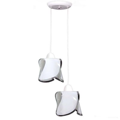 Pendente-de-vidro-Helice-liso-fosco-2-lampadas-fluorescente-compacta-branco-Auremar