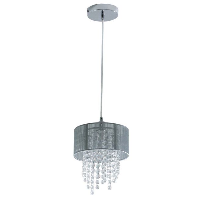 Lustre-de-cristais-Mini-Diamond-prata-Startec
