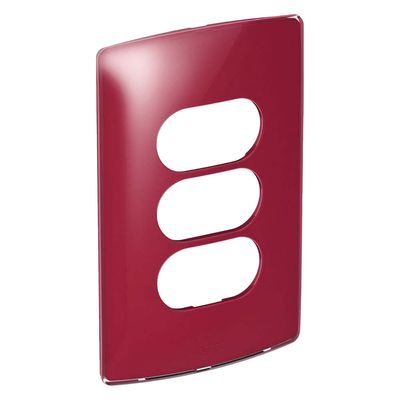 Placa-4x2-3-postos-separados-cherry-gloss-Nereya-Pial
