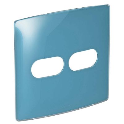 Placa-4x4-1-1-posto-horizontal-blue-gloss-Nereya-Pial
