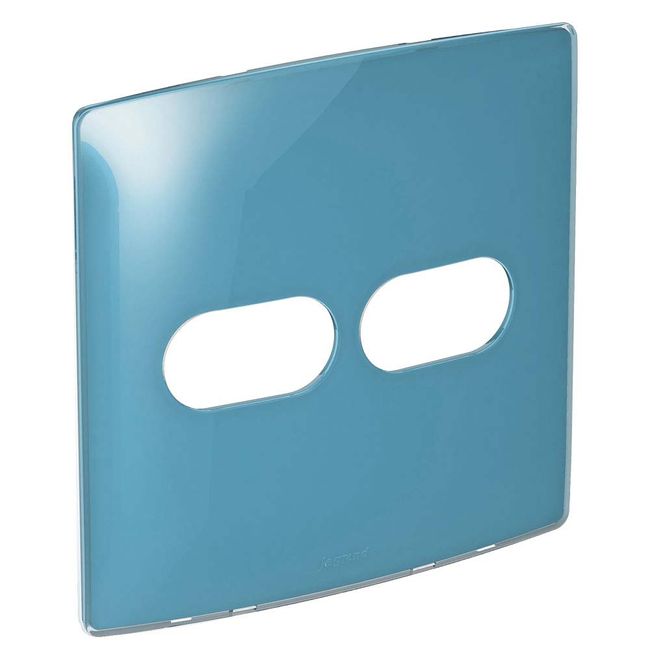 Placa-4x4-1-1-posto-horizontal-blue-gloss-Nereya-Pial