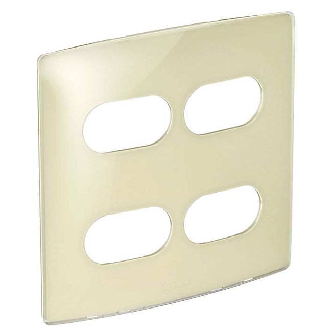 Placa-4x4-2-postos-2-postos-separados-quinoa-gloss-Nereya-Pial