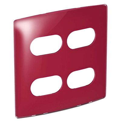 Placa-4x4-2-postos-2-postos-separados-cherry-gloss-Nereya-Pial