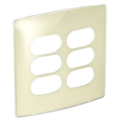 Placa-4x4-3-postos-3-postos-separados-quinoa-gloss-Nereya-Pial