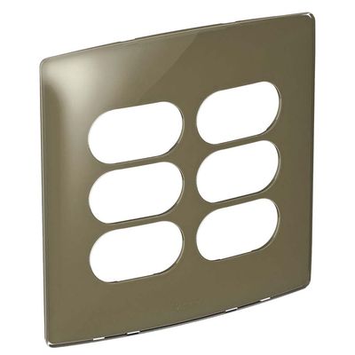 Placa-4x4-3-postos-3-postos-separados-malt-gloss-Nereya-Pial