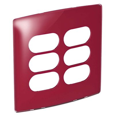 Placa-4x4-3-postos-3-postos-separados-cherry-gloss-Nereya-Pial