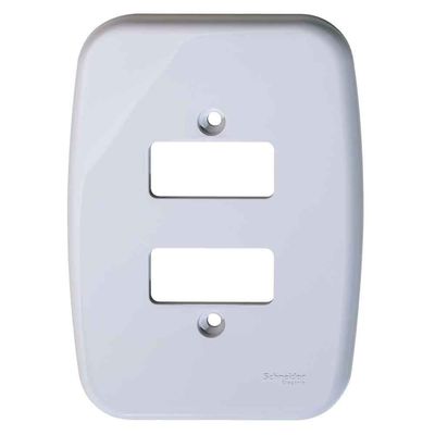 Placa-4x2-2-postos-separados-branca-Claris-Prime-Schneider