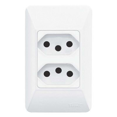 Modulo-para-tomada-dupla-20A-com-placa-distanciadas-250V-Fame