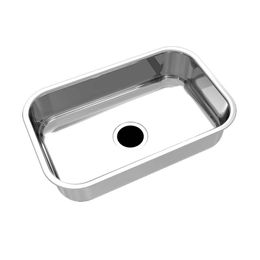 Cuba para Cozinha Retângular Dupla Linha Reta Inox 86,5x40x23 1mm