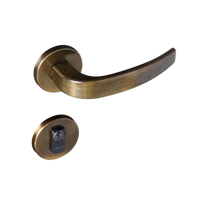 Fechadura-externa-de-aco-zamac-Vic-930-80-com-roseta-redonda-bronze-oxidada-Pado