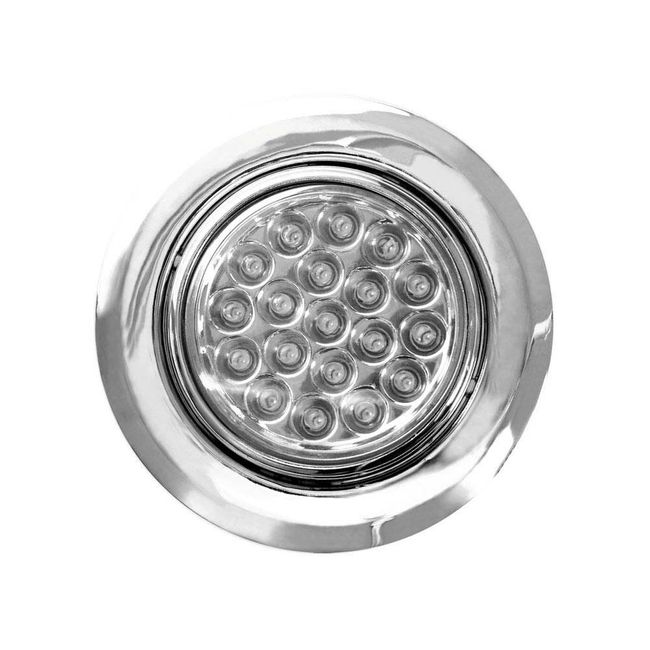 Spot-Riviera-com-19-LEDs-cromado-com-luz-branca-2W-bivolt-fria-Iluctron