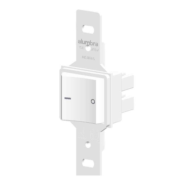 Interruptor-bipolar-simples-10A-sem-placa-branco-Bari-Alumbra