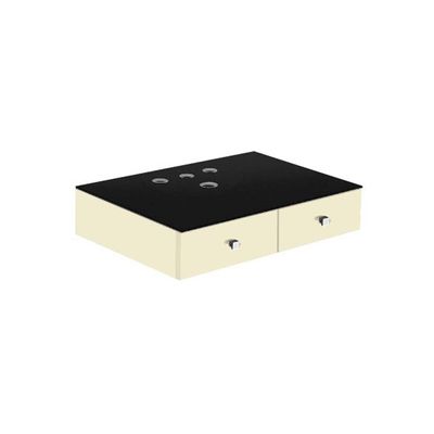 Bancada-para-banheiro-Quadrato-80cm-biscuit-com-vidro-preto-Bumi