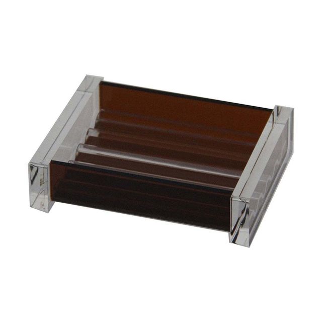 Saboneteira-acrilica-para-bancada-quadrada-mel-Formacril