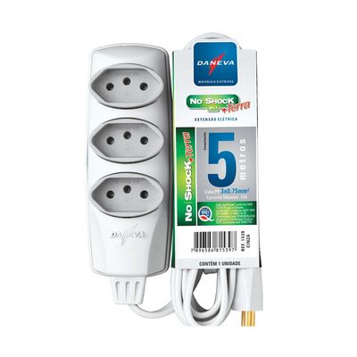 Extensao-eletrica-5-metros-3-tomadas-Noshock-cinza-Daneva