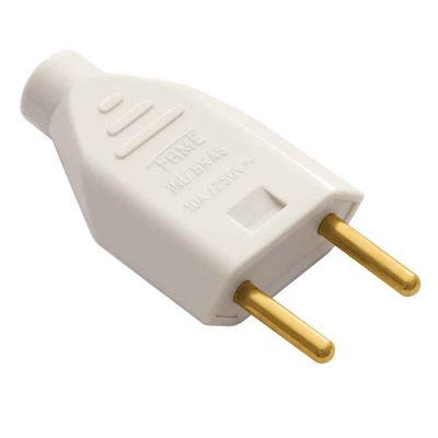 Plugue-bipolar-macho-180º-10A-250V-cinza-1419-Fame