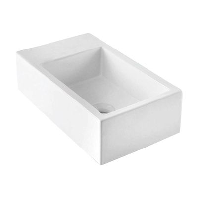 Cuba-para-banheiro-de-apoio-retangular-Basic-Curve-44x26cm-com-mesa-branca-Celite