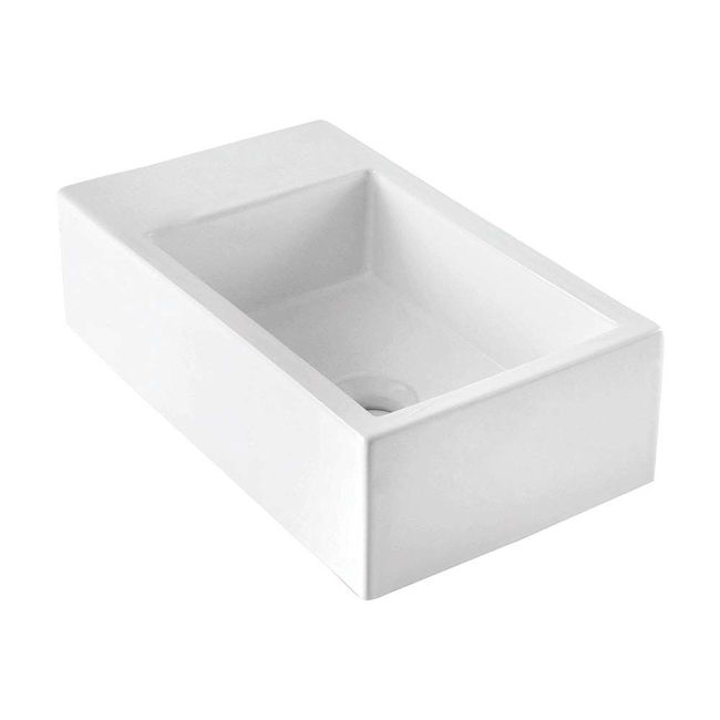 Cuba-para-banheiro-de-apoio-retangular-Basic-Curve-44x26cm-com-mesa-branca-Celite
