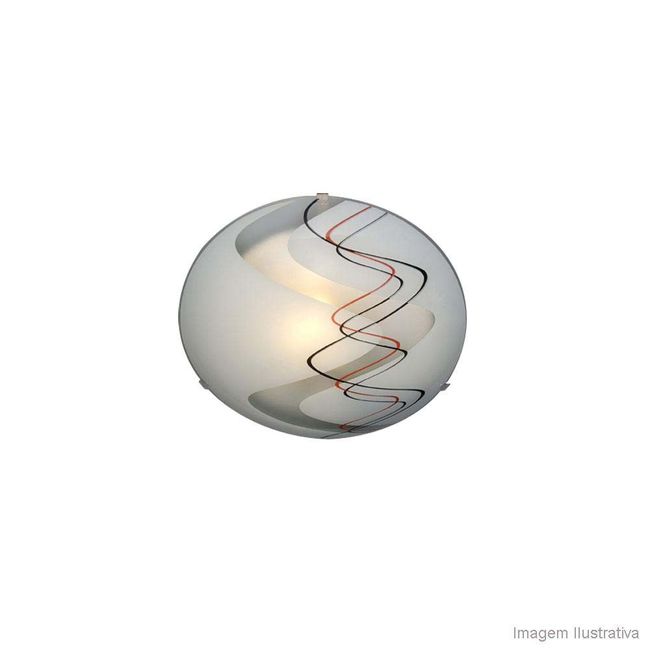 Plafon-para-1-lampada-E27-60W-Ipanema-25cm-branco-Bronzearte