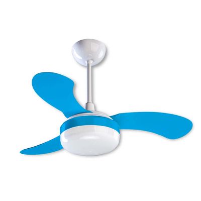 Ventilador-de-teto-110V-com-3-pas-Petit-branco-e-azul-Ventisol