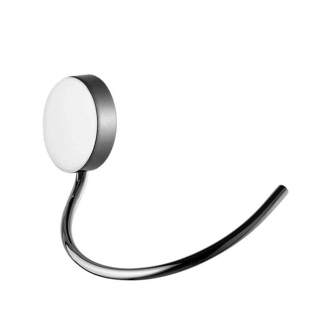 Porta-toalha-cromado-argola-Loren-Round-2050-C60-cinza-Lorezentti