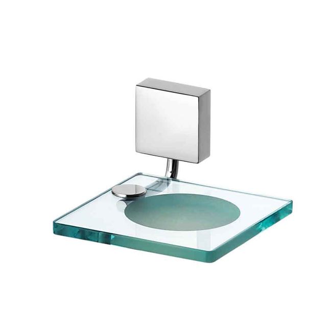 Saboneteira-cromada-para-parede-com-vidro-Loren-Square-C67-Lorezentti