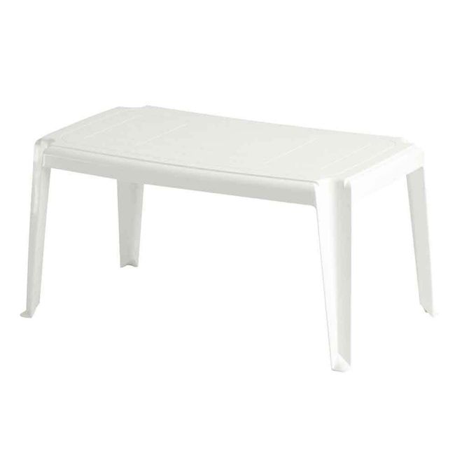 Mesa retangular Prisma branco Mob