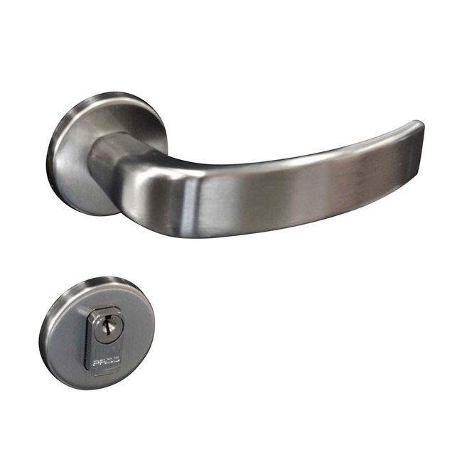 Fechadura-externa-de-aco-zamac-Victoria-com-roseta-cromada-acetinada-Pado