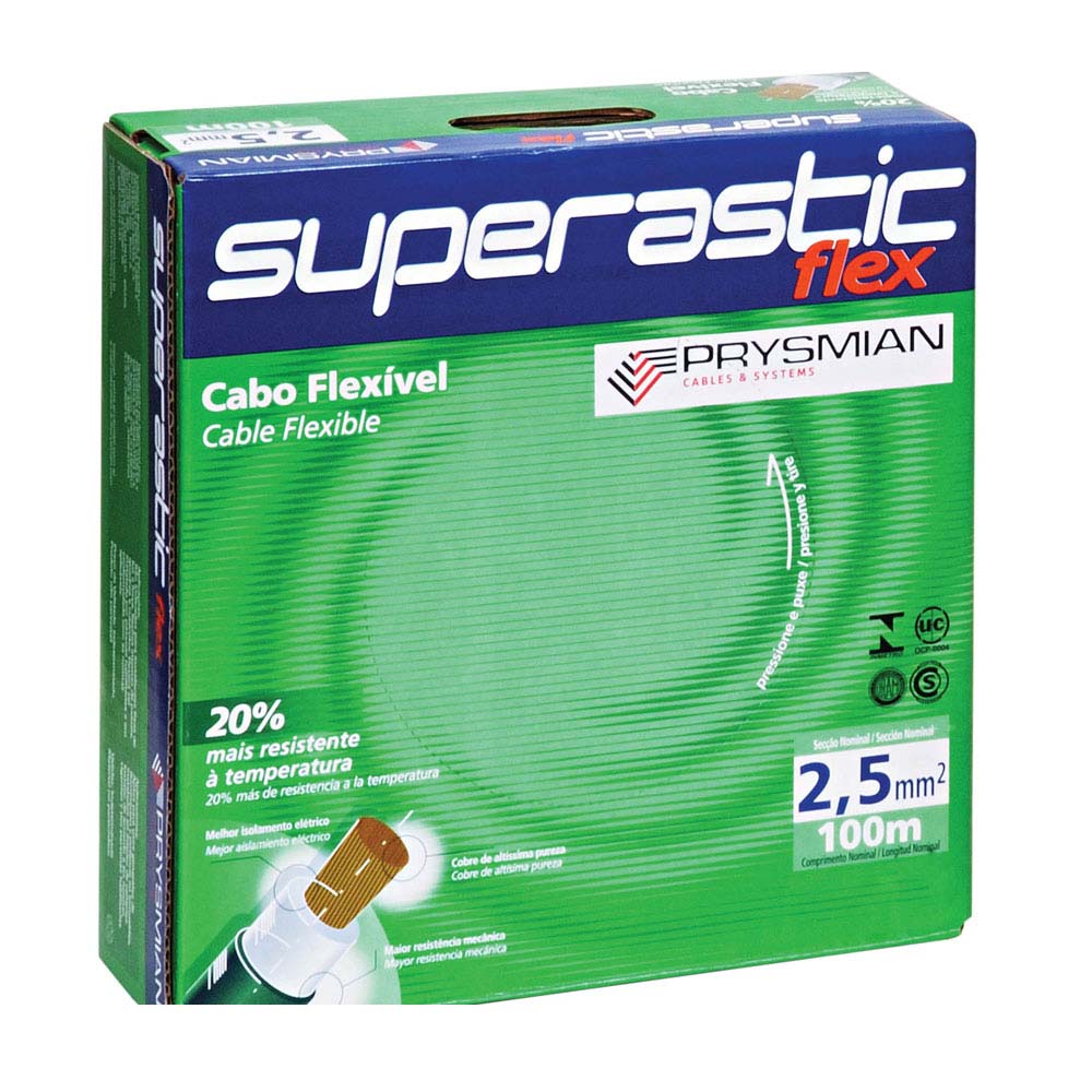 Cabo-Superastic-Flex-25mm-750V-100m-branco-Prysmian