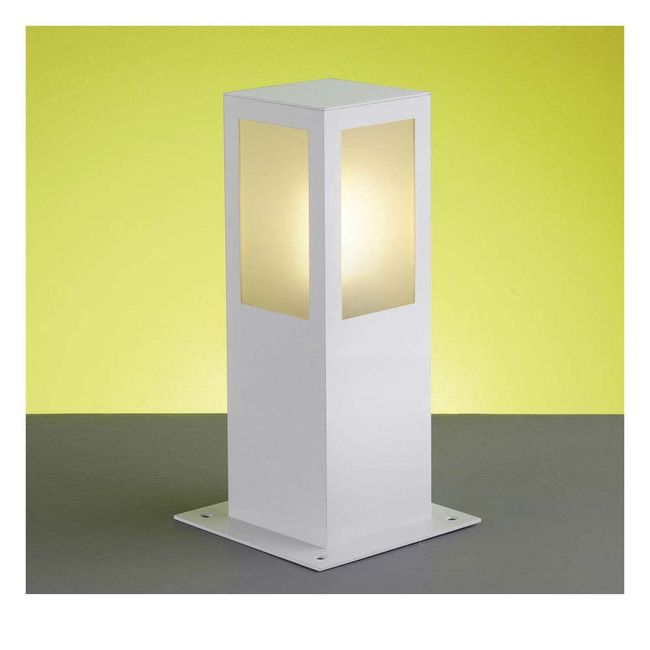 Balizador-de-aluminio-para-1-lampada-E27-quadrado-30cm-20W-branco-Ideal