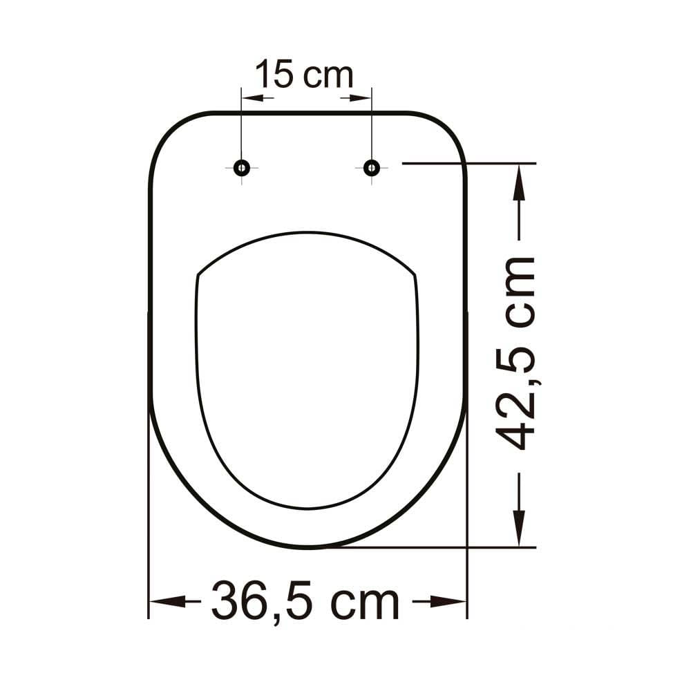 Assento sanitário convencional termofixo Riviera/Nexo Evolution branco Tupan