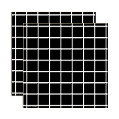 Pastilha-de-vidro-Maxi-Grid-Lux-322x322cm-black-5-pecas-Portinari