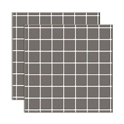 Pastilha-de-vidro-Maxi-Grid-Lux-322x322cm-gray-5-pecas-Portinari