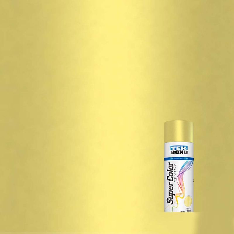 Tinta-spray-metalico-Super-Color-dourado-350ml-Tekbond