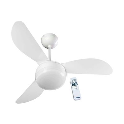 Ventilador-de-teto-com-3-pas-220V-com-controle-remoto-Fenix-branco-Ventisol