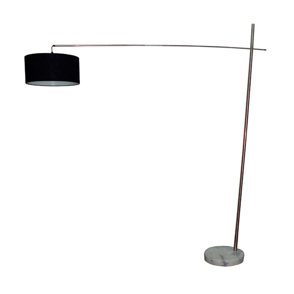 Luminaria-de-coluna-Long-Neck-para-lampada-E27-60W-com-base-marmore-cromada-Bronzearte