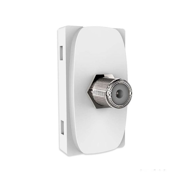 Modulo-tomada-coaxial-Gracia-branco-Alumbra