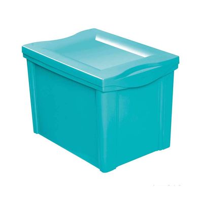 Caixa-organizadora-de-plastico-Color-30-litros-verde-Ordene